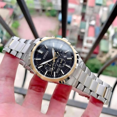 ساعة سيتيزن كرونوغراف كوارتز رجالية - AN8174-58E