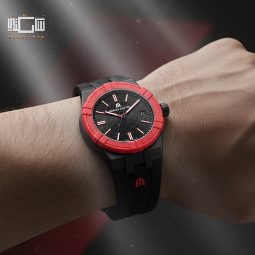 ساعة موريس لاكروا إيكون تايد كوارتز رجالية مع سوار...