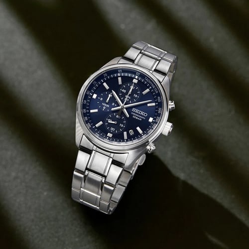 ساعة سيكو كرونوغراف كوارتز رجالية - SSB377