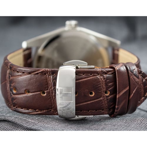 ساعة تيسو جنتلمان كوارتز الرجالية - TIST1274101603...