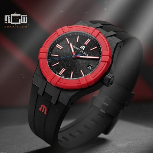 ساعة موريس لاكروا إيكون تايد كوارتز رجالية مع سوار...