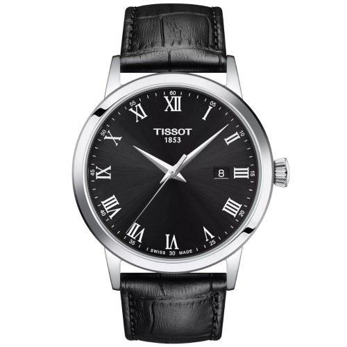 ساعة تيسو تي-كلاسيك كوارتز رجالية - T129.410.16.05...