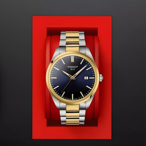 ساعة تيسو بي آر 100 كوارتز رجالية - T150.410.22.04...