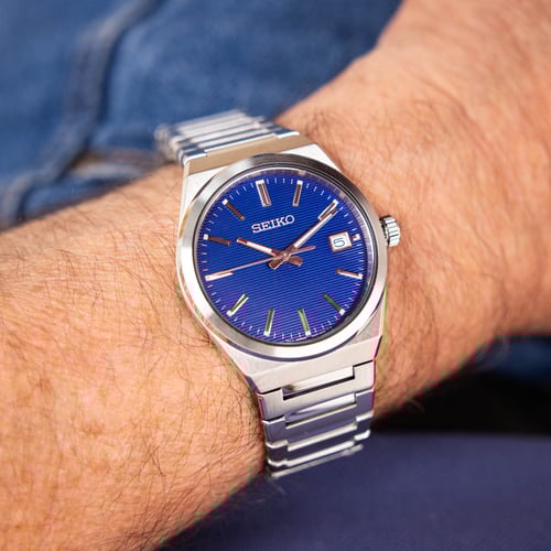 ساعة سيكو اسينشال كوارتز رجالية - SUR555P1