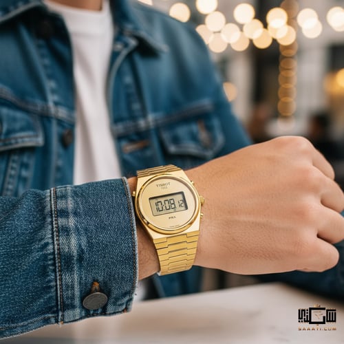 ساعة تيسو بي آر إكس رقمية رجالية - T137.463.33.020...