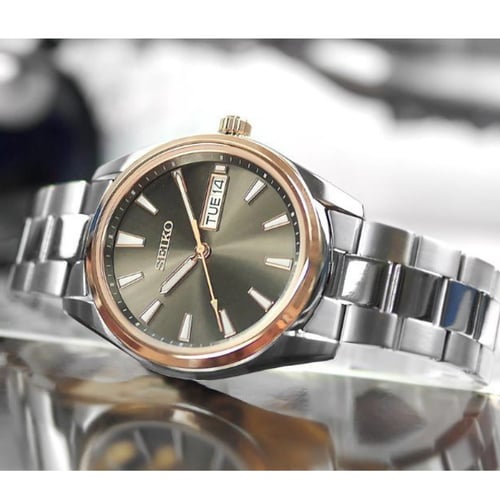 ساعة سيكو نيو كلاسيك كوارتز رجالية - SUR344P1