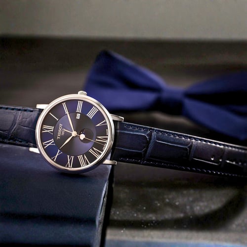 ساعة تيسو كارسون (أطوار القمر) كوارتز رجالية - T12...