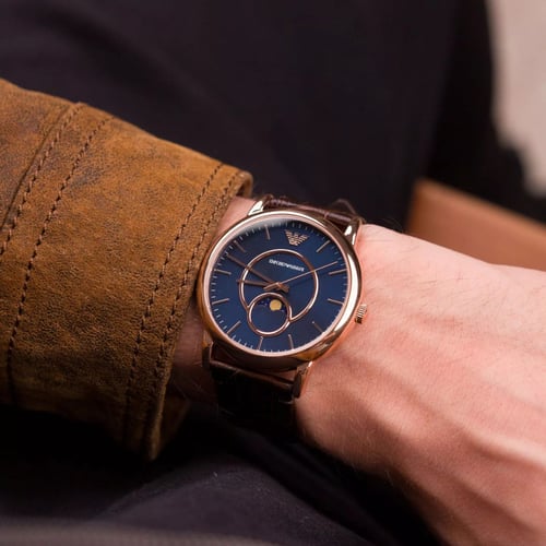 ساعة إمبوريو أرماني لويجي كوارتز رجالية - AR11566