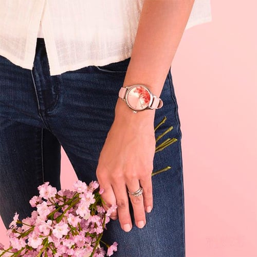 ساعة تايمكس كريستال بلوم كوارتز نسائية - TW2R66600