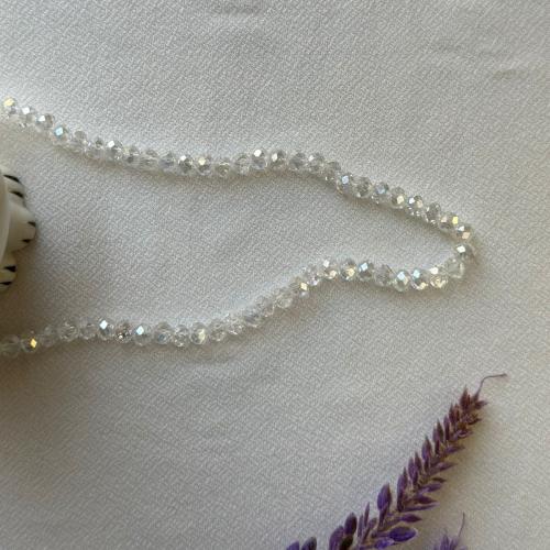 خرز كريستال شفاف 3مل (50حبه لكل عقد)