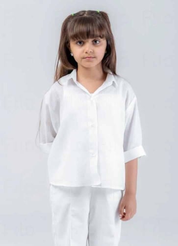 قميص اليوم الوطني قميص كتان كم طويل