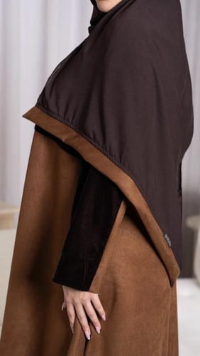 عباية شتوية فخمة مخمل وشامواه.لوس