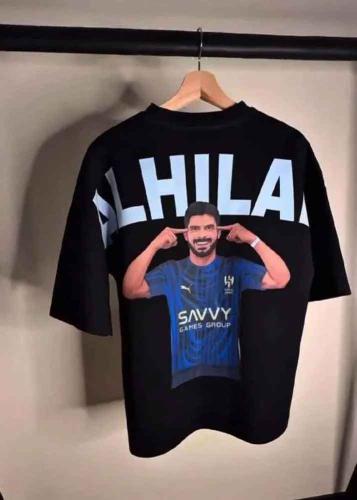 تيشيرت الهلال اوفر سايز حسب الطلب