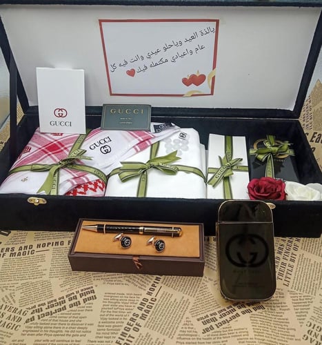 طقم هدية رجالي قوتشي