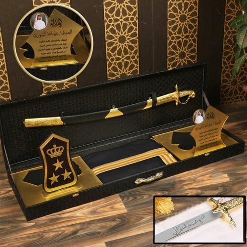 هدايا ترقية بوكس انيق مكون من درع اكريلك رتب عسكري...