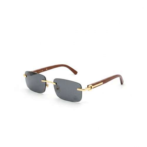 نظارة كارتير رجالية بدون إطار وعدسات سوداء