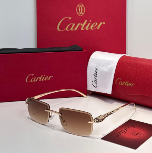 نظارة كارتييه رجالية بدون إطار – تصميم كلاسيكي فاخ...