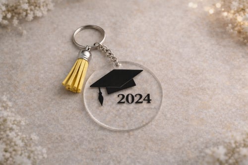 ميداليه أكريلك دائري بالفينيل حسب الطلب