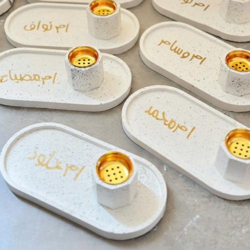 طقم مبخره صحن مع مبخره ميني أنيقه