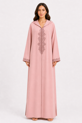 جلابية مغربية pink lily طول 58 انش