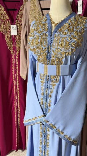 قفطان لولوة مع تبطين بالكم