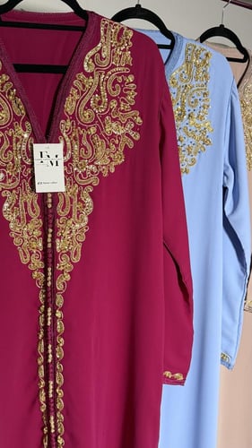 قفطان لولوة مع تبطين بالكم