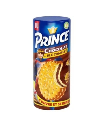 Prince biscuits with chocolate