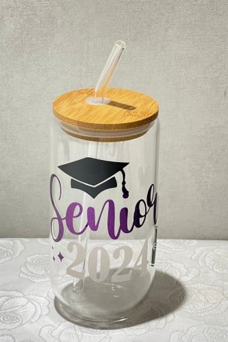 كوب زجاجي - خريجين 2024