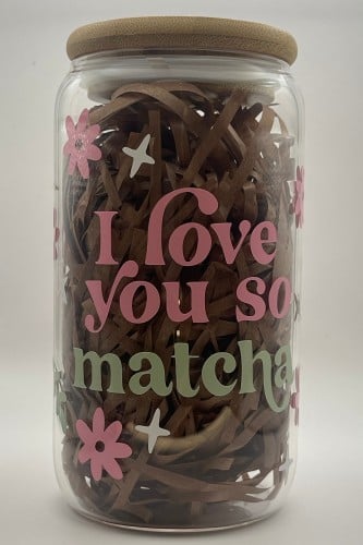 كوب زجاجي - ماتشا