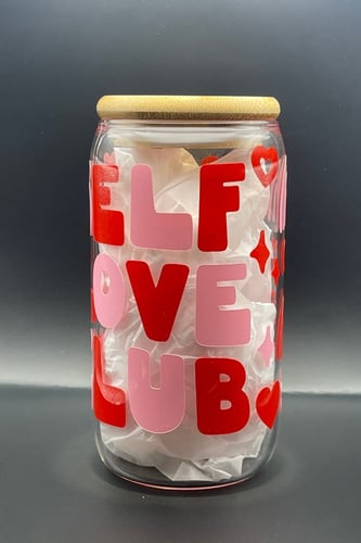 كوب زجاجي - عبارة ايجابية