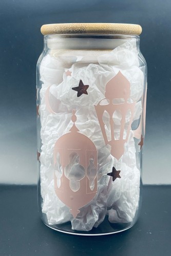 كوب زجاجي - شهر رمضان