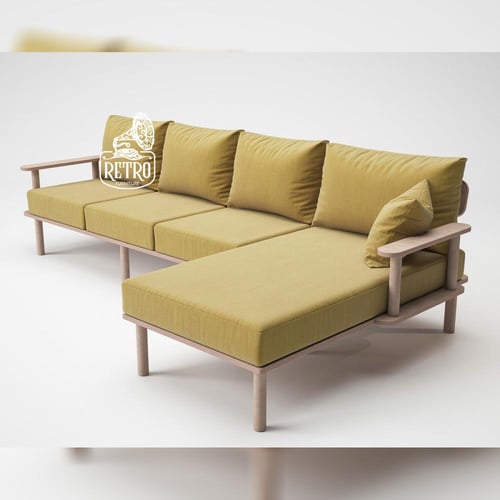 كنب زاوية 211 سم – أخضر