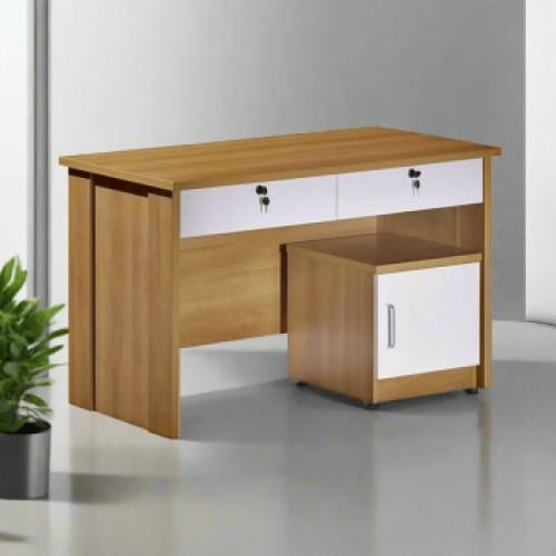 Office employee 120cm–wooden×white