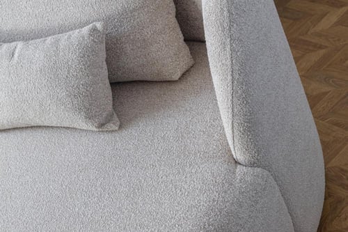 كنبة زاوية مودرن - رمادي فاتح