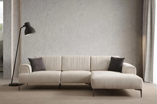 كنبة زاوية مودرن - بيج