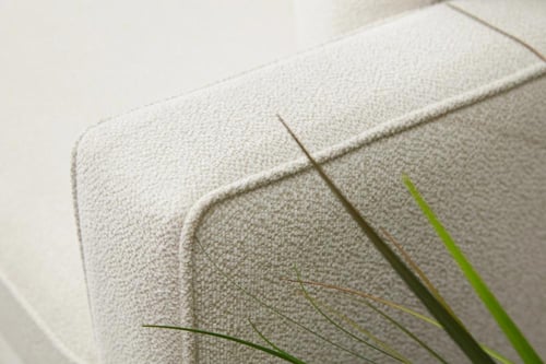 كنبة زاوية مودرن - أبيض