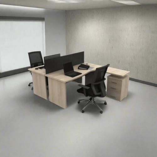 Double work cell 120cm–wooden