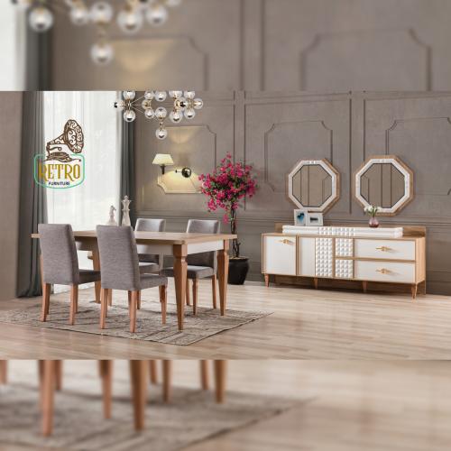 غرفة طعام 8 قطع – متعددة الألوان