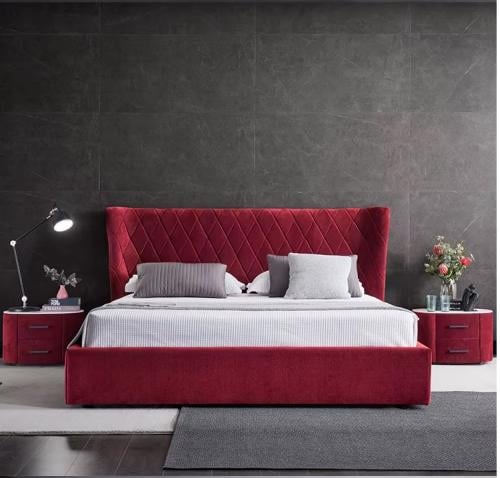 Modern bed 180cm - Red