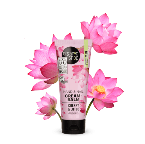 كريم اليدين والاظافر بالكرز واللوتس من اورجانيك شو...