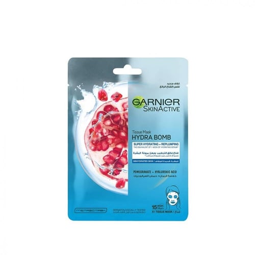 قناع بخلاصة الرمان وحمض الهيالورنيك من غارنييه