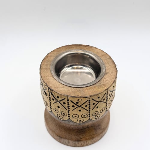 مبخرة خشبية نحاسية