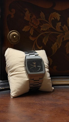 سيكو تلفاز ٥ اسود مطفي | Seiko 5 Black