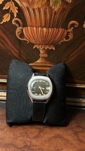 سيكو ٥ رمادي جلد | Seiko 5 Leather