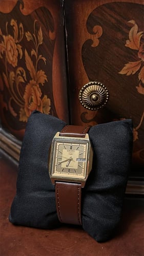 سيكو ٥ جلد عتيق | Seiko 5 Leather