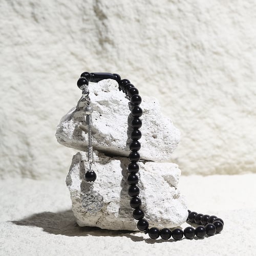 سبحة بكلايت سوداء فخمة