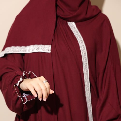 شرشف صلاة قطن يتقفل اذا لفيتي الطرحه