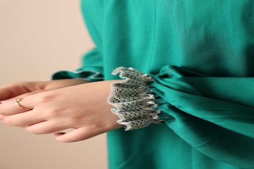 شرشف صلاة لف اخضر