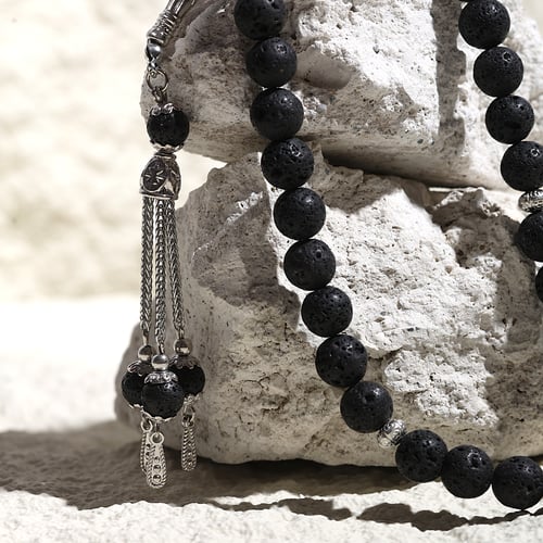 سبحة عقيق سوداء