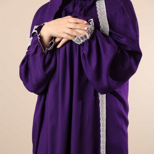 شرشف صلاة مرد (لف) سادة موف